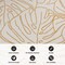 World Rug Gallery Contemporary Tropical Leaves Weather Resistant Indoor/Outdoor Runner Rug 2' x 7' Yellow 4031YELLOW2X7 - alternate 6